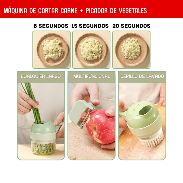 Cortador de Verduras Multifuncional 4 en 1 – Práctico y Eficiente - Imagen 3