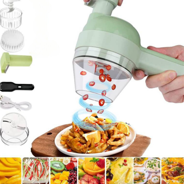 Cortador de Verduras Multifuncional 4 en 1 – Práctico y Eficiente